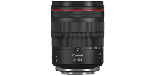 Canon Objektiv RF 24-105mm F4L IS USM Lens Zoomobjektiv Teleobjektiv passend für Kameras der EOS R-Serie (77mm Filtergewinde,...