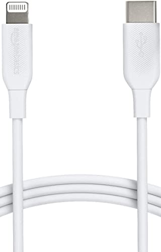 Amazon Basics USB-2.0 Typ-C auf Lightning-Kabel (MFi-zertifiziert), 1.8 m, Weiß