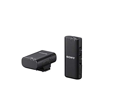 Sony ECM-W2BT Drahtloses Mikrofon mit Bluetooth-Verbindung, schwarz