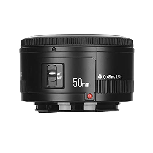 YONGNUO YN50mm F1.8 Autofokus Objektiv mit Canon EF Bajonett, kompatibel mit wie Canon350D/450D/500D/600D/650D/700D/60D/5D Mark II/5D...