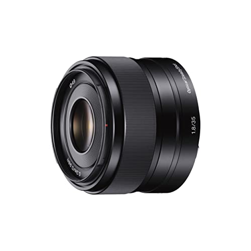 Sony SEL-35F18 Standard-Objektiv (Festbrennweite, 35 mm, F1.8, APS-C, geeignet für A6700, A6600, A6400, A6100, ZVE10, E-Mount) schwarz