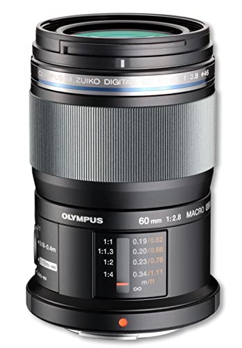 Olympus M.Zuiko Digital ED 60mm F2.8 Objektiv, Standardzoom, geeignet für alle MFT-Kameras (Olympus OM-D & PEN Modelle, Panasonic...