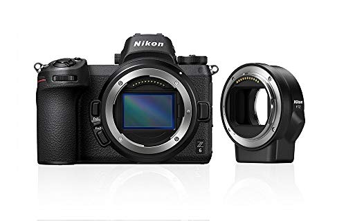 Nikon Z 6 Spiegellose Vollformat-Kamera mit Nikon FTZ-Adapter (24,5 MP, 12 Bilder pro Sek., 5 Achsen-Bildstabilisator, OLED-Sucher mit...