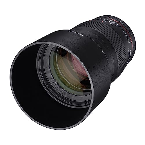 Samyang 7492 135mm F2.0 für Nikon F – Vollformat und APS-C Teleobjektiv Festbrennweite für Nikon F Kameras, manueller Fokus, für...