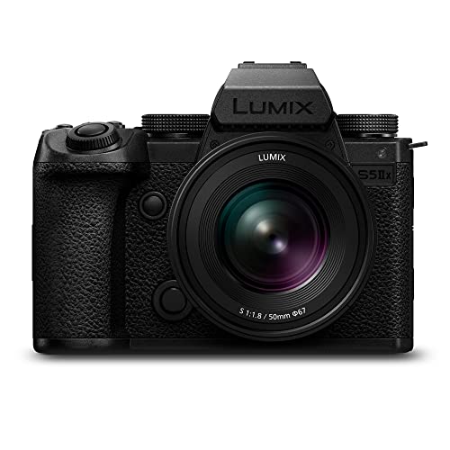 Panasonic LUMIX DC-S5M2XCE Spiegellose Vollformatkamera mit S 50mm F1.8 Objektiv, 4K 60p & 6K 30p unbegrenzte Aufnahme, Flip Screen,...