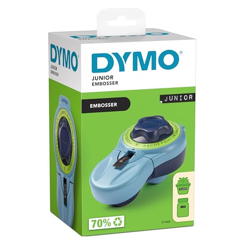 DYMO Junior Etikettenprägegerät | Ergonomisches Beschriftungsgerät für eine komfortable Verwendung durch Erwachsene und Kinder...