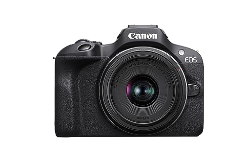 Canon EOS R100 Spiegellose Kamera + RF-S 18-45mm IS STM Objektiv + RF-S 55-210mm IS STM Objektiv (Kompaktkamera, 4k Videokamera,...