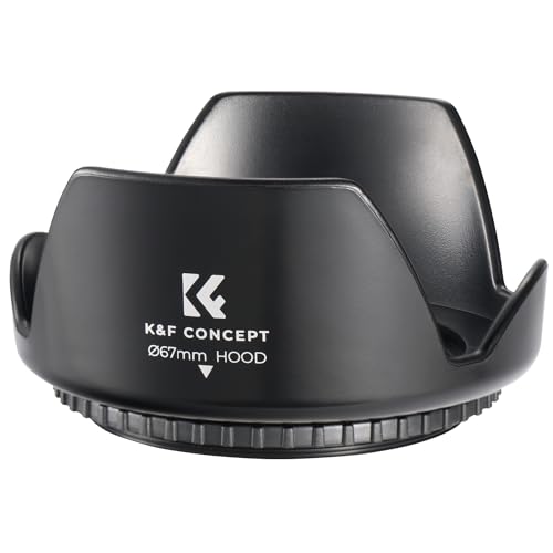 K&F Concept Gegenlichtblende Lens Hood 67mm, Universal Blume Sonnenblende Streulichtblende Für Canon Sony Nikon Olympus Fujifilm...