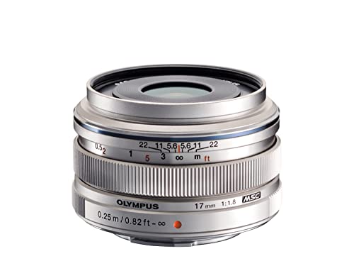 Olympus M.Zuiko Digital 17mm F1.8 Objektiv, lichtstarke Festbrennweite, geeignet für alle MFT-Kameras (Olympus OM-D & PEN Modelle,...