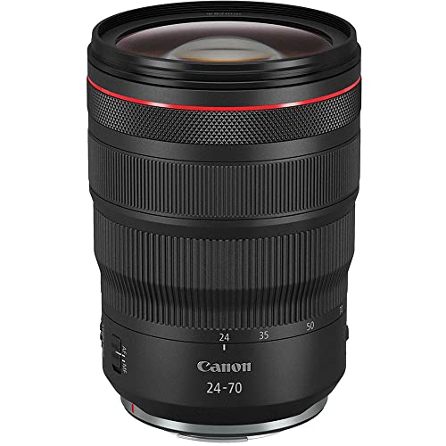 Canon Objektiv RF 24-70mm F2.8L IS USM Zoomobjektiv Lens für EOS R (82mm Filtergewinde, Bildstabilisator, Autofokus) schwarz