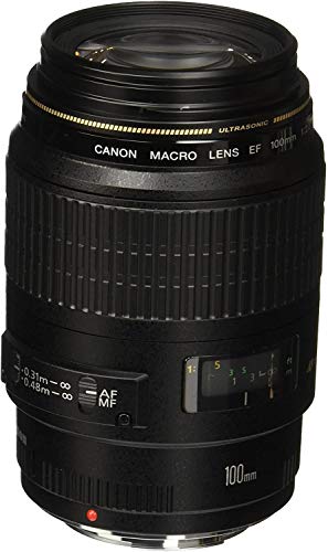 Canon EF 100mm F2.8 USM Macro Objektiv (58mm Filtergewinde) schwarz