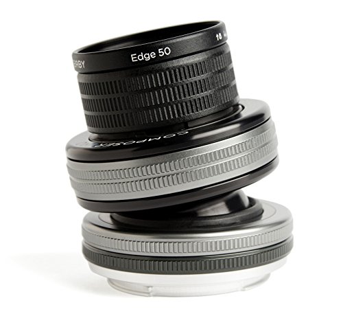 Lensbaby Composer Pro II 50 mm Edge 50 Objektiv für Canon EF Objektivbajonett schwarz