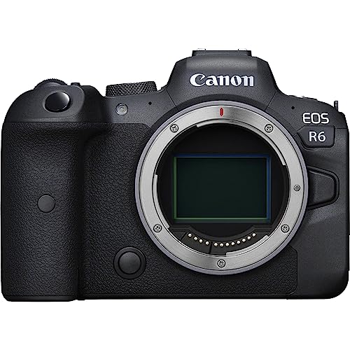 Canon EOS R6 Vollformat Systemkamera - Gehäuse (spiegellos, 20,1 MP, DIGIC X, 4K UHD, 5 Achsen Bildstabilisator, 7,5 cm vari angle LCD...