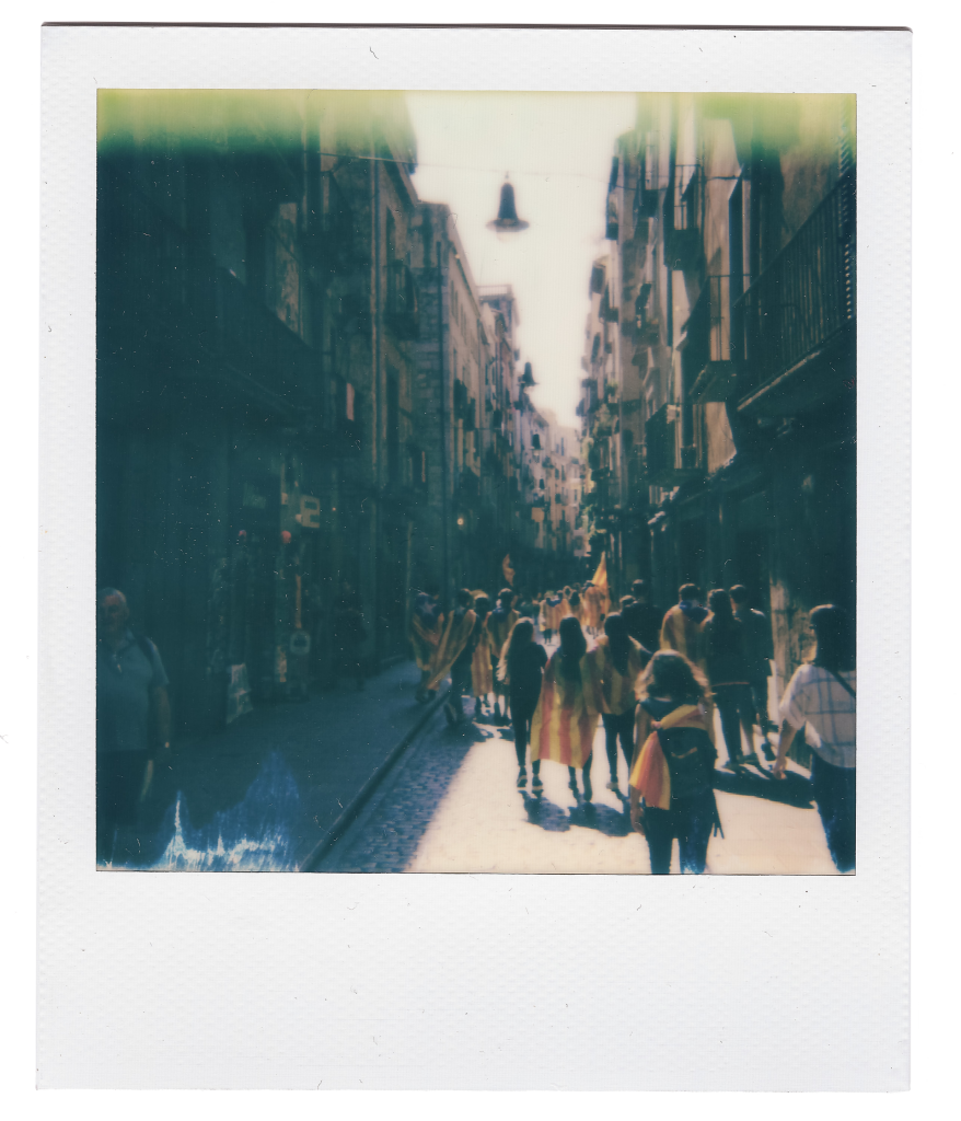 Proteste Girona 2017 Polaroid