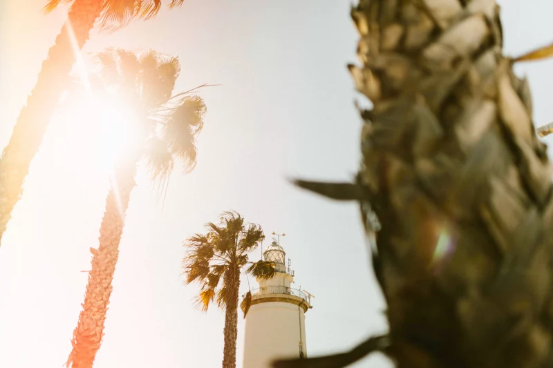 Der Leuchtturm Farola de Malaga